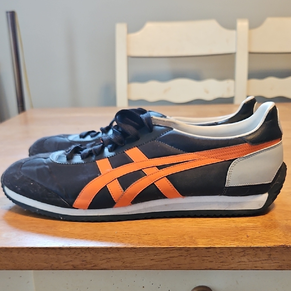 Onitsuka Tiger by Asics Men's Black and Orange Sneakers